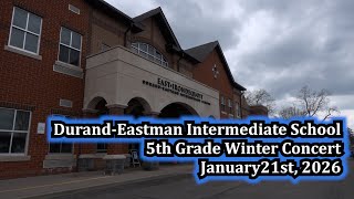 Durand-Eastman Intermediate School 5th Grade Winter Concert