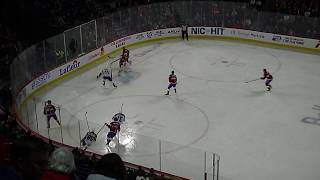 Keith Kinkaid of the Laval Rocket stops Syracuse Crunch's Jimmy Huntington on a breakaway 1/4/20 screenshot 1