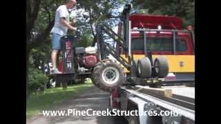 Pine Creek Structures Shed Mule Delivery