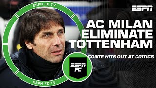 Antonio Conte Has To Go - Frank Leboeuf Tottenham Vs. Ac Milan Reaction Espn Fc