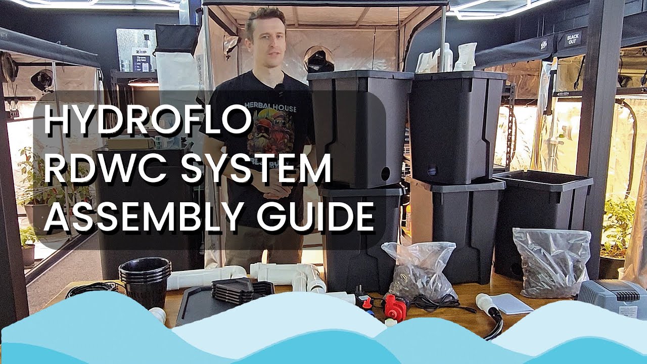 HYDROFLO 4-pot RDWC Assembly Guide | Herbal House