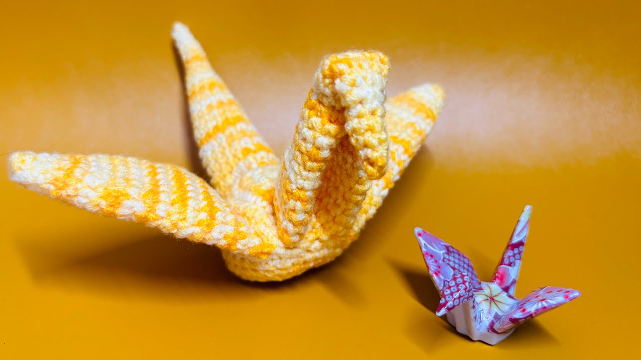 Crochet Origami Crane (No Sew)
