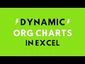 Dynamic Organisational Charts in Excel