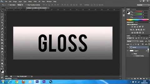 Adobe Photoshop CS6 Gloss Effect Tutorial