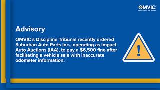 Exclusive Accurate disclosures matter at every stage of a vehicle transaction, including at auction. Details
