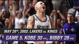 Sacramento Kings vs LA Lakers Game 5 Full Highlights - West Finals 2002 HD