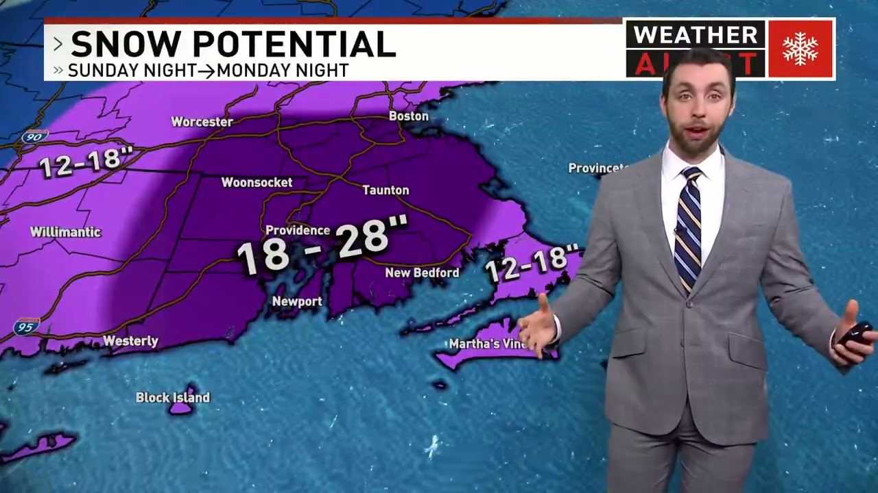 Blizzard expected to bring heavy snow and gusty winds to Southern New England