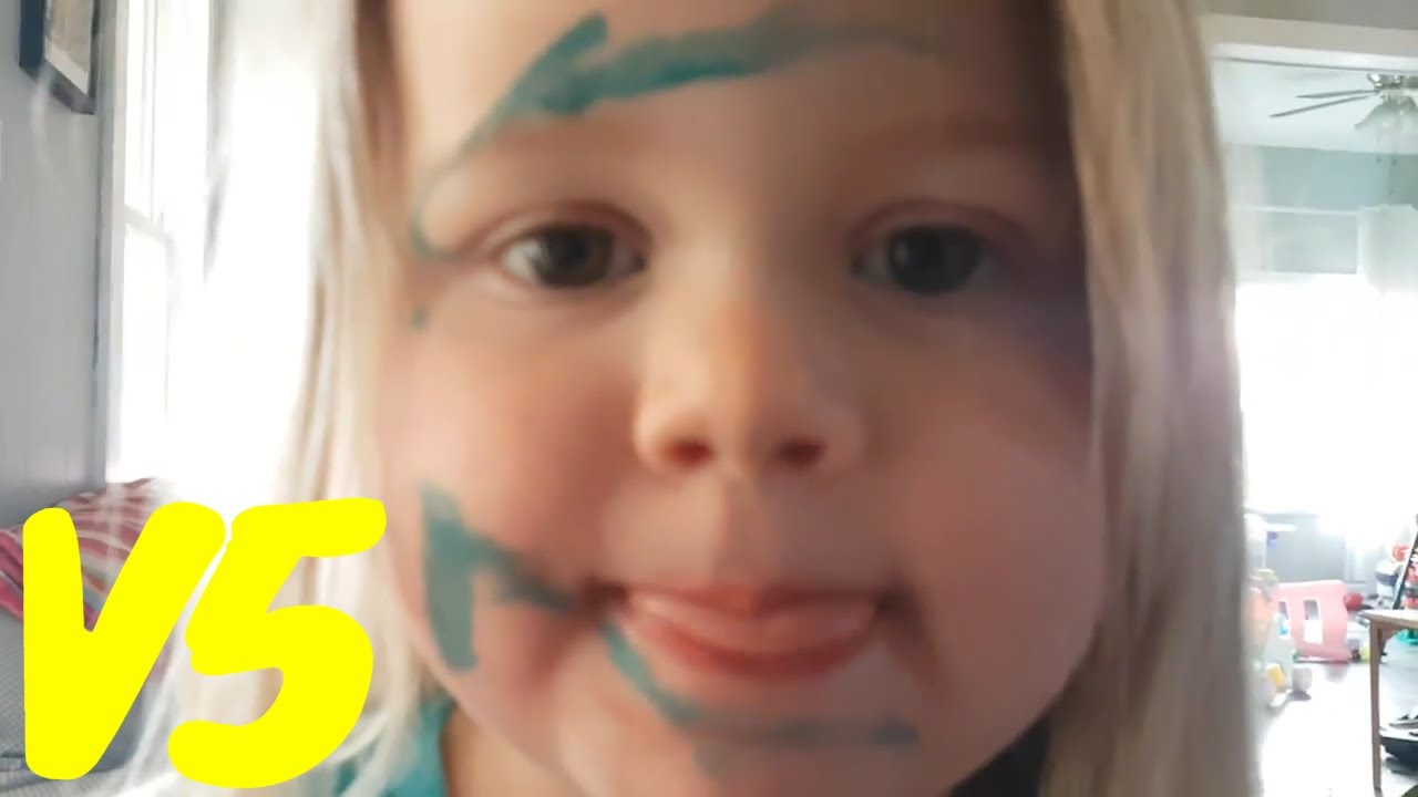 Wild child paints her face with NAIL Polish! Special Announcement! Will my hair get cut?oceanhawk