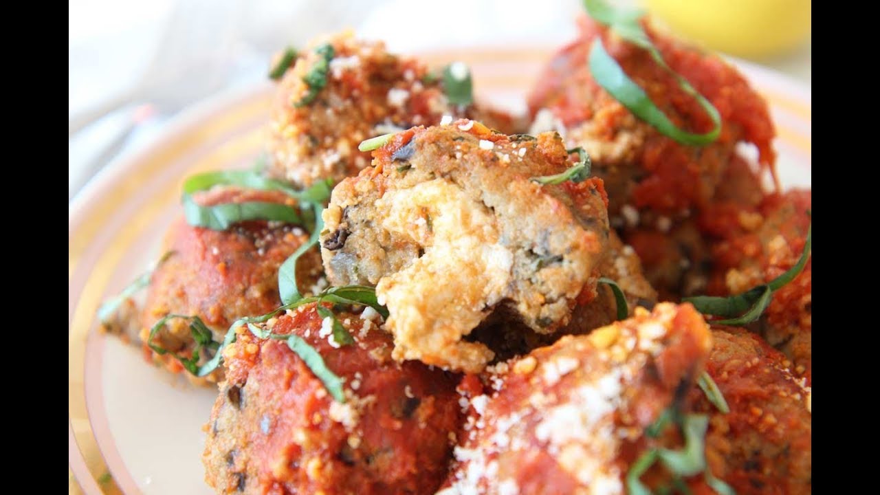 Eggplant Parmesan Meatballs Recipe YouTube