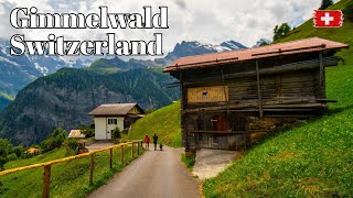 🇨🇭 Gimmelwald, Switzerland - Beautiful Swiss village - Walking Tour in the Alps Village
