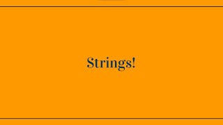 Java basics of basics - Strings