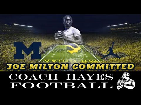 Michigan Qb Joe Milton Commitment Video Youtube
