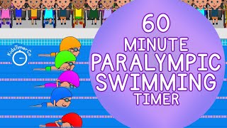 60 Minute Paralympic Swimming Timer - Kids Visual Timer