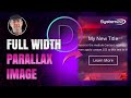 Divi Theme Parallax Full Width Image With Text On Hover 👍