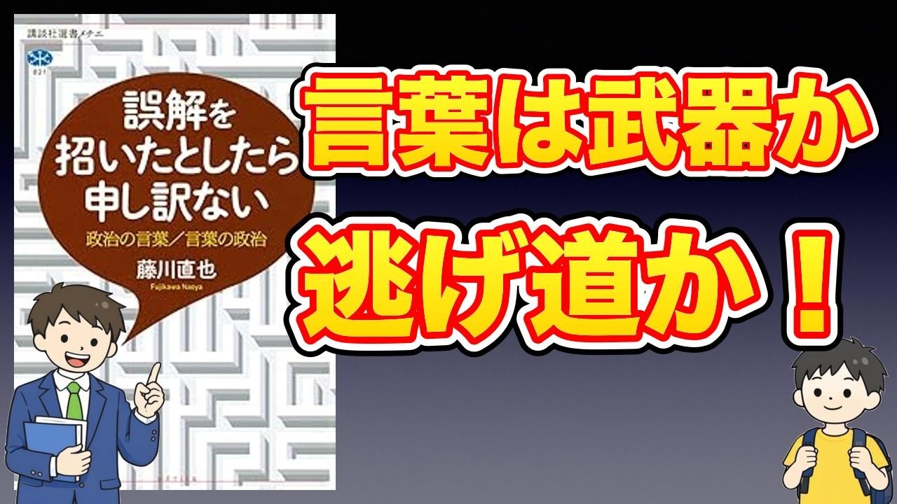 【本紹介】誤解を招いたとしたら申し訳ない 政治の言葉言葉の政治 (講談社選書メチエ 821)