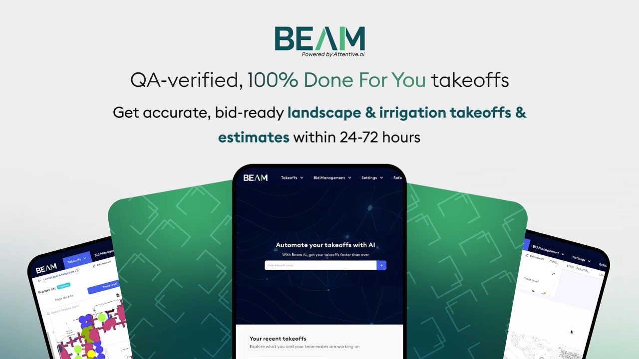 Automate Landscape & Irrigation Takeoffs with AI-based estimating | Beam AI Demo