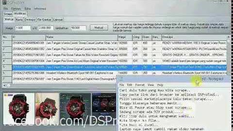DSProTool Dropship Professional Tool (Tokopedia, Bukalapak, Shopee, Jakmall Scraper)