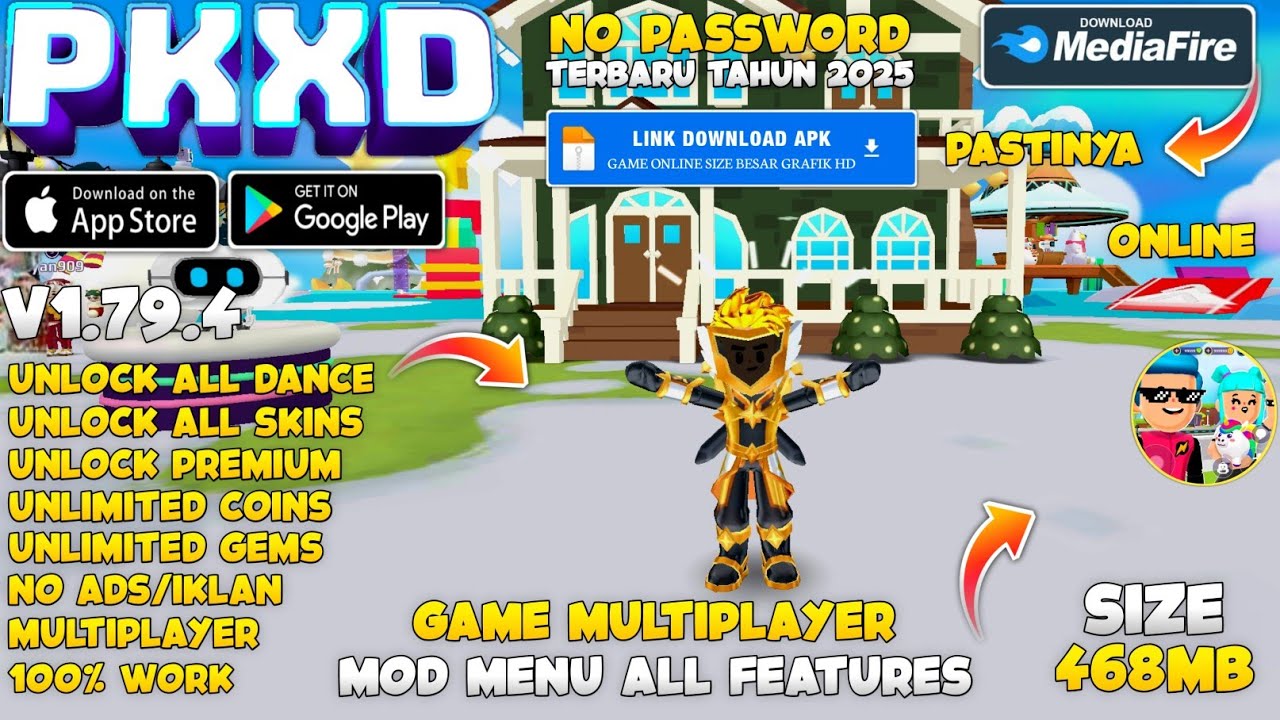 PK XD Mod Apk Version 1.79.4 New 2025 - Unlimited Money & Unlock All Skins