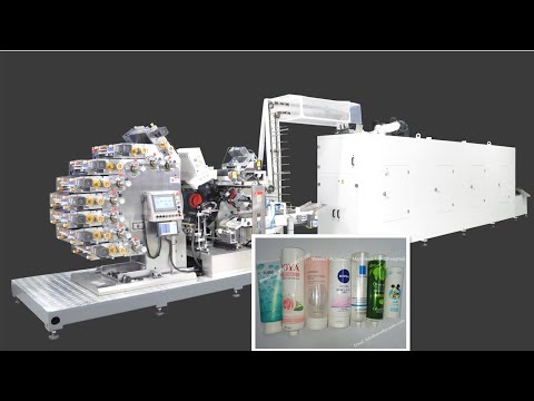 8 color offset printing machine/ 8 color tube dry offset printer for cosmetic tubes, pharma tubes