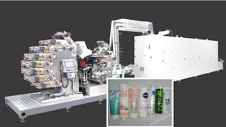 8 color offset printing machine/ 8 color tube dry offset printer for cosmetic tubes, pharma tubes