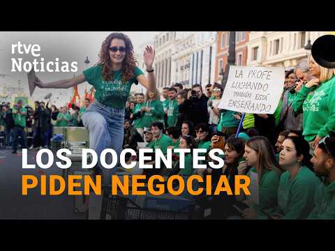 Tercera semana de huelga de la enseñanza pública madrileña | RTVE Noticias