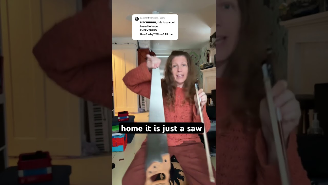 Musical saw fun - and obviously be careful 😂