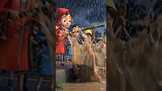 5 Tiny Birds Trapped in Monsoon Flood 😭 Brave Kids Storm Rescue! | Emotional Animation #kids #rescue