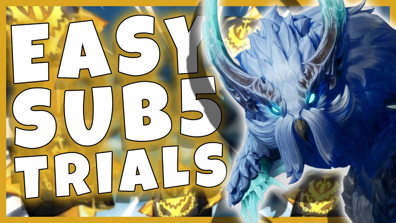 Dauntless Skraev trials - EASIEST sub 5 build and guide