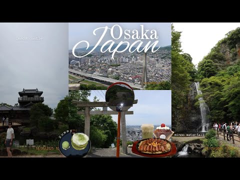 japan diaries🍡🛍️ day 4 & 5 | visiting Ikeda, Minoo waterfall, 7-11 runs, castles and parks