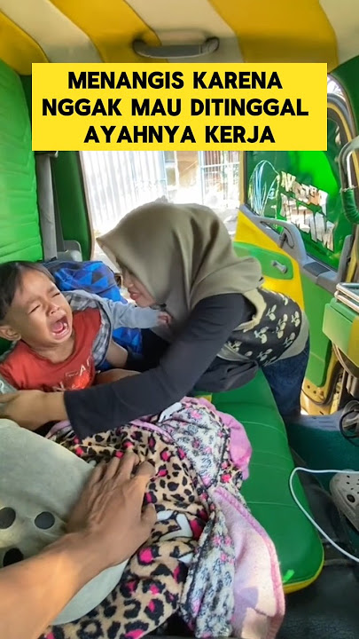 momen sedih ketika anak driver truck menangis saat ayahnya pergi kerja ‼️‼️#sedih #nangis  #driver