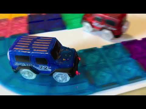 PicassoTiles UNBOXING!! PTR30 Race Track 30 Piece Race Car Track Building Block  Magnetic Toy Set