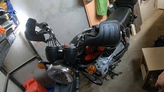 Установка защиты рук на мотоцикл Bajaj Boxer BM150X от А до Я. Полное пособие.