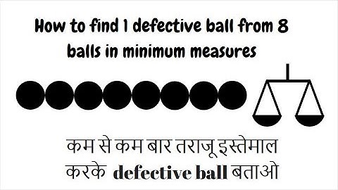 Defective Ball Puzzle Solved with Explanation, Interview Puzzle, जिज्ञासा GURU, jigyasa GURU