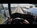 POV Truck Driving Scania R540 XT Northern Norway Lofoten Island 