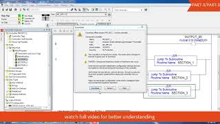 #PART30 JUMP TO SUBROUTINE JSR  in RSLOGIX 5000 Logix Designer Software  #ALLENBRADLEY #PLC