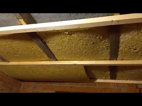 Bathhouse from scratch part 3 Insulation of the ceiling of the steam room