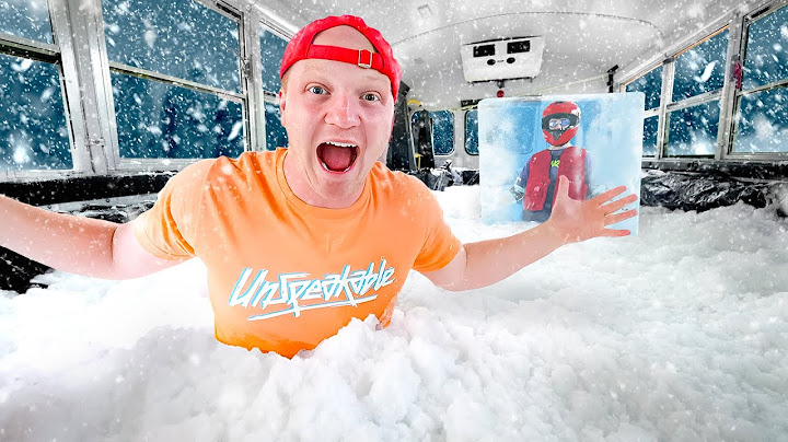 I Filled My School Bus With Snow!