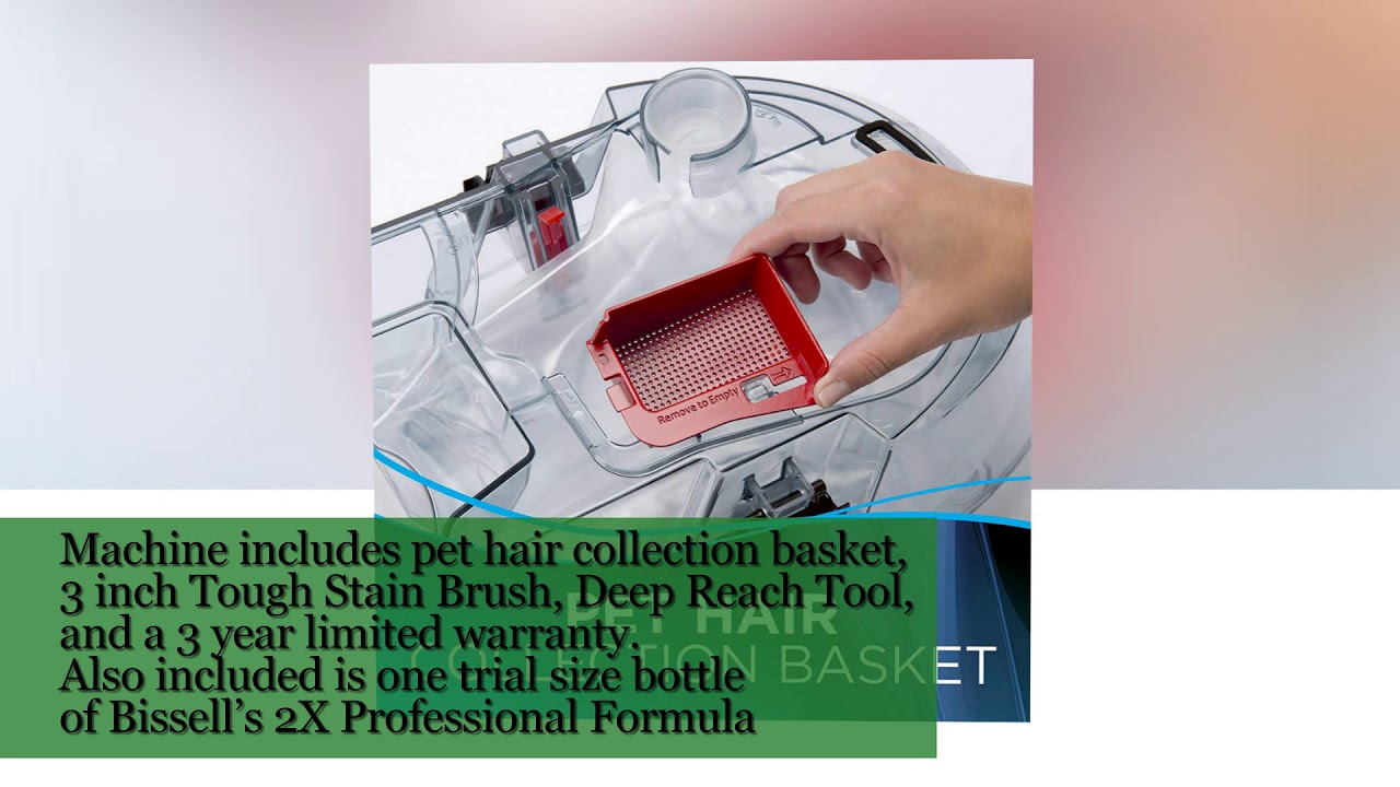 BISSELL DeepClean Premier Pet Carpet Cleaner, 17N4 YouTube