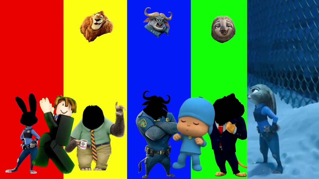 Wrong eyes👀 NEW EPISODES/ Nick Wiled x Judy Hops & The Croods Puzzle Wrong HeadsEYE PUZZLE WORLD