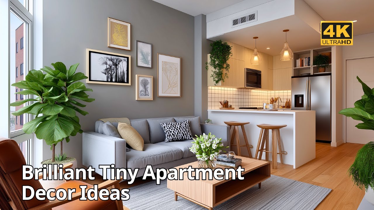 Великолепные идеи декора для крошечной квартиры | Минимализм встречается с винтажным стилем