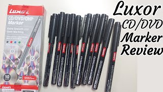 Luxor 1236 CD/DVD/OHP Marker Review | Luxor Permanent Marker Review