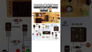 IR Remote Relay Switch Circuit 😱 | CD4017 Amazing Project.#viral #shorts #bitcircuit06 #Relay