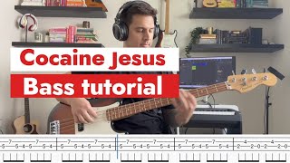 Cocaine Jesus Bass Cover with Tab (Rainbow Kitten Surprise)