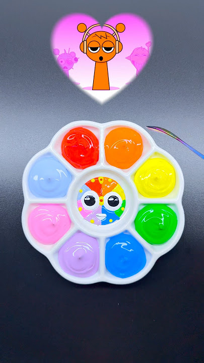 🌈Sprunki Color Mixing | Sigma Boy #colors #colormixing #sprunki #satisfying