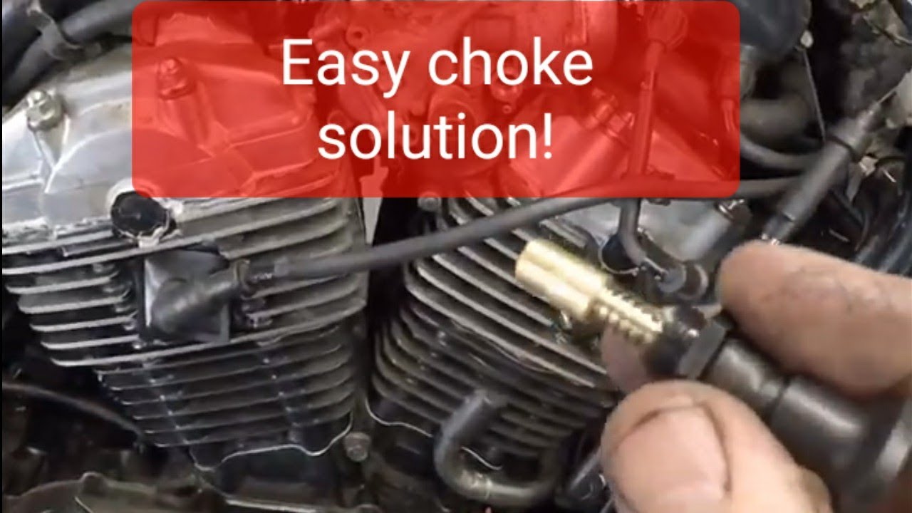 83 shadow 750 Shorty Choke Knob install. tjbrutalcustoms 