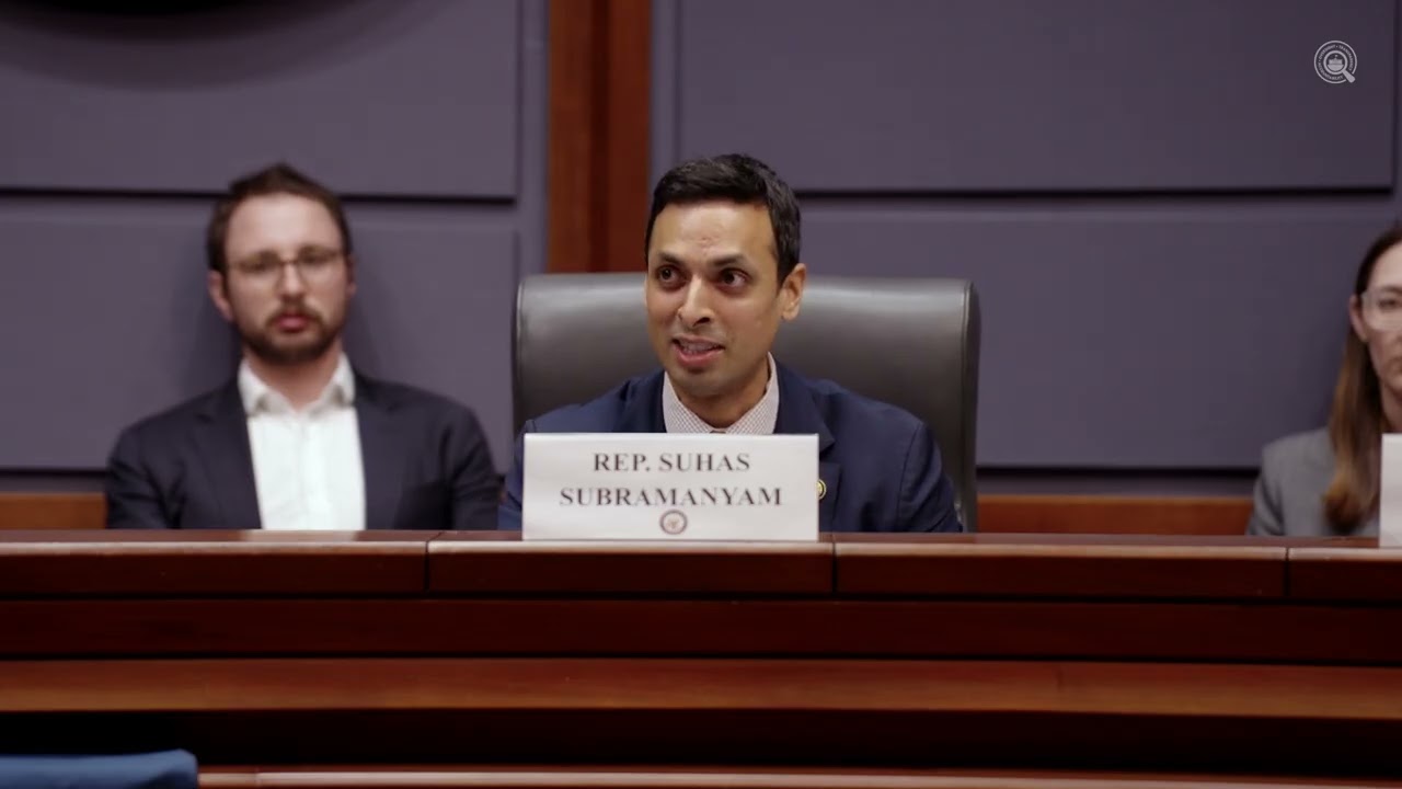 Член палаты представителей Сухас Субраманьям (10-й округ Вирджинии) выступил на слушаниях: Как Ми...