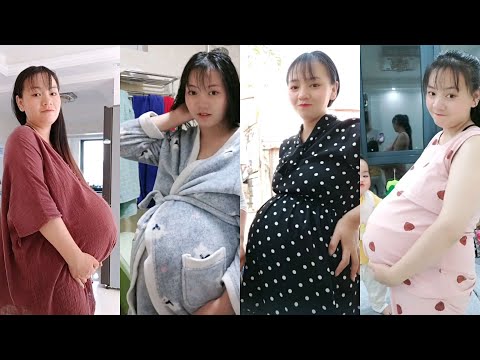 giant pregnant belly(twins) | beautiful mummy | contains Baby Kicking