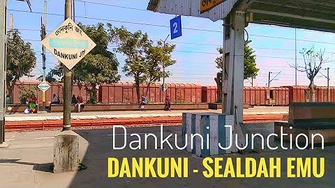 DANKUNI (DKAE) ~ SEALDAH (SDAH) EMU Local | Shortest Rail Cum Road Bridge | DAKSHINESWAR Bridge