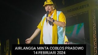 KAMPANYE AKBAR DI PAKANSARI BOGOR, AIRLANGGA MINTA COBLOS PRABOWO