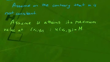 10 1 PDEs Proof of Maximum Principle